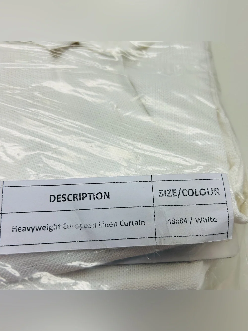 QUINCE Set Of 2 48x84 Heavyweight European Linen Curtains White 8731